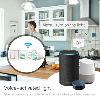 Smart Life/Tuya APP Tālvadības pults 2 Banda 2 Veidu DIY WiFi Smart Gaismas LED Reostats, Moduļu Maiņa Darbā ar Alexa, Google Home