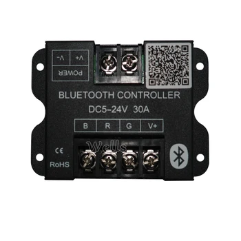 RGB LED Bluetooth Kontrolieris RGB 5050 3528 LED Sloksnes, Apgaismes ar Android / IOS Viedtālrunī;DC5-24V 30A