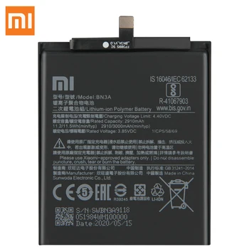 Xiao Mi Oriģinālo Rezerves Akumulatoru BN3A Par Xiaomi Redmi Iet Autentisks Tālruņa Akumulatora 3000mAh