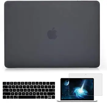 Gumijota Cietais Apvalks Gadījumā Segtu ar KB Ādas Ekrāna Aizsargātu par Macbook 12
