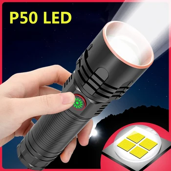 LEADLY USB Rechargable Mini LED Lampiņu Apgaismojums Ūdensnecaurlaidīgs Lāpu Teleskopiskie Tālummaiņas Stilīgu Portatīvo Alumīnija Sakausējuma Nakts Gaisma