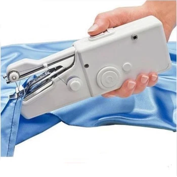 Mini Rokas Portatīvo Elektrisko Rokas Šujmašīnu Smart Pielāgot Ērts Dūriena Uzstādīt Sadzīves Apģērbu Audums Rokas Šūšanas Rīks