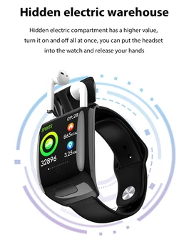 Jauns 2 1 Finow G36 TWS Smart Skatīties 2020 Bezvadu Austiņas relogio Smartwatch Zvanu Ziņu Atgādinājums sirdsdarbība Android, IOS