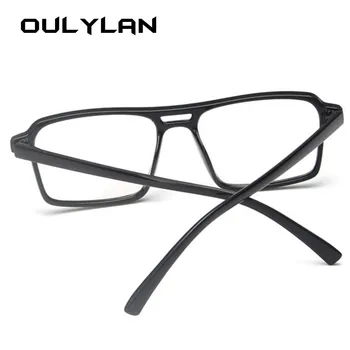 Oulylan Sieviešu Brilles Rāmis Vintage Dizaina Dubultās Staru Viltus Brilles Vīriešiem, Skaidrs, Objektīvs Retro Brilles Briļļu Rāmji