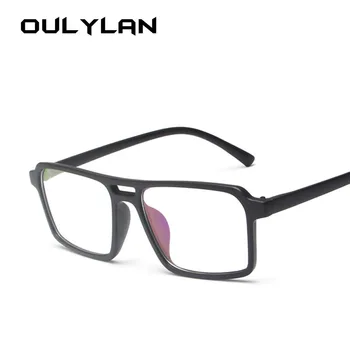 Oulylan Sieviešu Brilles Rāmis Vintage Dizaina Dubultās Staru Viltus Brilles Vīriešiem, Skaidrs, Objektīvs Retro Brilles Briļļu Rāmji