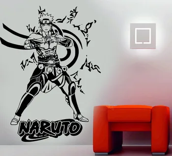 3d plakāts Naruto Anime, Manga Sienas Mākslas Decal Augstas Kvalitātes Vinila Sienas Uzlīmes Bērnu Istabas Zēnu Guļamistaba Bērnistaba Mājas Dekoru A224