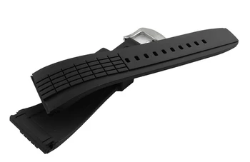 Gumijas watchband S-EIKO VELATURA/SRH SPC00 Sērijas ūdensizturīgs silikona pulksteņu siksniņas 26mm