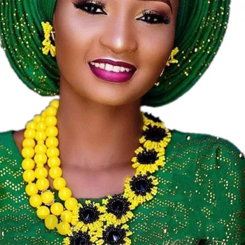 4UJewelry Persiku Nigērijas Kāzu Set Āfrikas Krelles Liela Dizaina Treknrakstā, Kostīmu sānslīdi kaklasaite Komplekts Bezmaksas Piegāde Līgavas Rotaslietas Uzstādīt Jaunu 2019