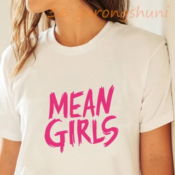T kpop mean girls grafiskais t krekli, t-veida, korejiešu stilu kawaii t krekls sievietēm, e meitene 90s estētisko apģērbu vasaras topi top
