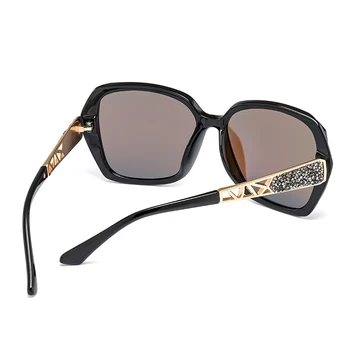 Modes Sievietes Polarizētās Saulesbrilles Zīmola Dimanta Rāmja Brilles, Spogulis, Objektīvs, Dobu Kājas Braukšanas Oculos De Sol UV400 DesolDelos