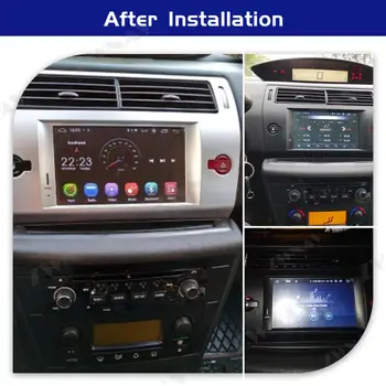 PX6 4+64G Android 10 ekrāna Auto Multimedia Player Citroen C4 Quatre Triumfs GPS Navigācijas Auto Audio Radio stereo galvas vienības