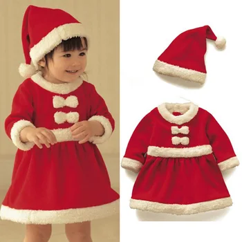 Ziemassvētku un Santa Claus Atbilstu augstākās Kvalitātes Ziemassvētku Kostīms, Uzvalks Puika/Meitene 3PCS Bērniem Jaunajā Gadā Bērnu Apģērba Komplekts