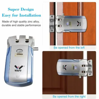 Bezvadu Elektroniskās Durvju slēdzenes, Keyless Neredzams Saprātīga Bloķēšanas 433mHZ Kontrolieri Phone Kontrole