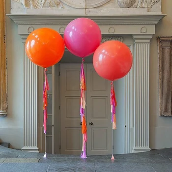 10pcs/daudz 36inch Baloni Standarta apaļo Lateksa Balonu, Kāzas, Dzimšanas dienas svinības Apdare Hēlija Inflable Uzspridzināt Milzu Balons
