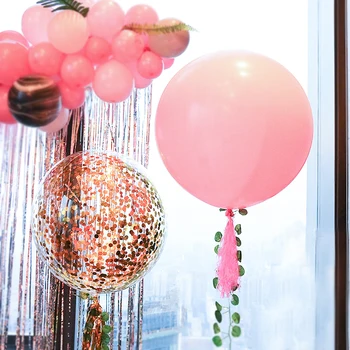 10pcs/daudz 36inch Baloni Standarta apaļo Lateksa Balonu, Kāzas, Dzimšanas dienas svinības Apdare Hēlija Inflable Uzspridzināt Milzu Balons