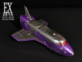 Noliktavā Transformācijas ZETA ROTAĻLIETAS EX10 EX-10 trim pārmaiņas lielo vilcienu-SPACETRON G1 Decepticon Deformācijas Robotu Rīcības Attēls