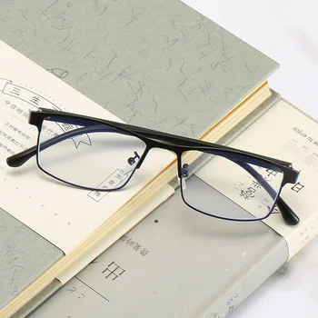 SWOKENCE Augstas Kvalitātes Anti Nogurums Lasīšanas Brilles Sieviešu, Vīriešu Biznesa Sakausējuma Pilna Kadra Anti Blue Ray Presbyopic Briļļu R501
