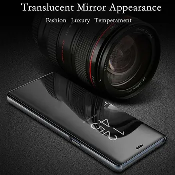 Realme X50 5G Gadījumā 6.57 collu Luksusa Spogulis, Stikls ādas +cietā PC Ādas aizsardzības Aizmugurējo Vāciņu uz Realme X50 5G Triecienizturīgs Gadījumā