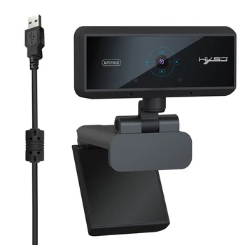 Auto Fokusa Kameru, HD 1080P 360 Grādu Rotācijas 1080P Kamera Video Zvanu USB 2.0 5 Miljoni Pikseļu Datoru Webcam PC Klēpjdators