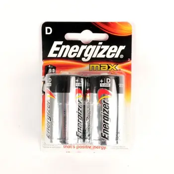 Baterijas D Energizer Max LR20,(liels) sārma 1,5 V iepakojumā 2 gabali
