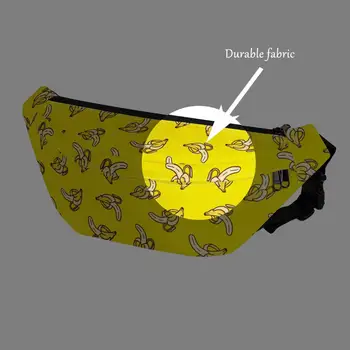 ELVISWORDS 2020. gadam Sieviešu Modes Jostas soma Varavīksnes Māsu Drukāt Kawaii Banānu pack (Unisex) Ikdienas Sporta Pārgājienu Krūšu soma