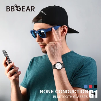 G1 Saulesbrilles Austiņas Bluetooth Bezvadu Kaula Vadāmība Austiņas ar Mic Ūdensizturīgs Valkājamas Austiņas iOS Android Tālruņiem