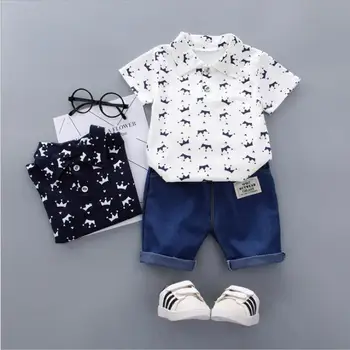 BibiCola Bērnu Zēnu Apģērbu Komplekti Zīdaiņiem Vasaras Tracksuit Tērpu Modes Bērni Zēnu Sporta Tērps Kokvilnas Sporta Tērpiem 2020. Gadam Karstā Komplekts