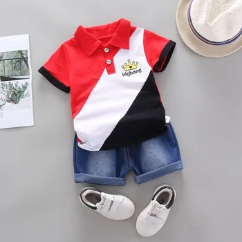 BibiCola Bērnu Zēnu Apģērbu Komplekti Zīdaiņiem Vasaras Tracksuit Tērpu Modes Bērni Zēnu Sporta Tērps Kokvilnas Sporta Tērpiem 2020. Gadam Karstā Komplekts