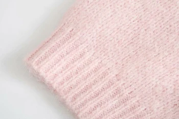 Salds sieviešu rozā džemperis 2020 rudens modes dāmas pogu, adīti topi cēloņu sieviešu mīksts džemperis džemperis meitenēm šiks džemperis