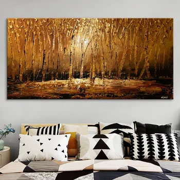 Roku apgleznoti Audekli, Eļļas glezna Sienas, Attēlus Dzīvojamās istabas sienas dekors art audekls gleznošanai paletes nazi ainavu 26