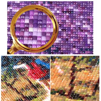 5D DIY Dimanta Izšuvumi Dārza Dekorācijas Pilnu Kvadrātveida Dimanta Krāsošana Cherry Blossom Tilta Cross Stitch Kristāla Mozaīkas Attēlu