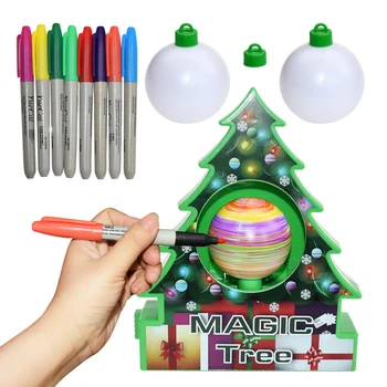 Elektriskā Krāsotas Bumbu Ziemassvētku Eglītes Rotājumu Dekorēšanas Komplekts Bērniem Amatniecības Darbības Spēle Brīvdienu Rotaļlietas DIY Rotājumu ASD88