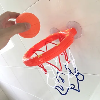 Basketbola Stīpas Vannas Rotaļlietu Piesūcekņi Komplekts Bērnu Kid Āra Spēle Attīstību Zēns Interesanti Sporta Rīku Komplekts Baby