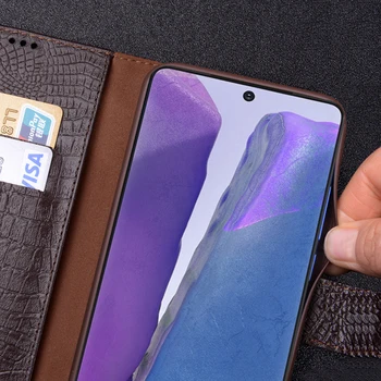 Samsung Galaxy Note 20 Luksusa Seifs Īstas Ādas Gadījumā Stāvēt Uzsist Karti, Ņemiet Vērā, 20 Ultra Gadījumos, Turiet Tālruni Grāmatas Vāka Somas