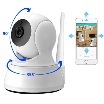 Divvirzienu Audio HD 720P 1MP Nakts Redzamības IP Kameras Bezvadu Mini Kamera Mājas Drošības CCTV WiFi Kameru Baby Monitor