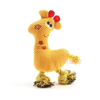 Modes Cute Giraffe Plīša Rotaļlietas, Suņu Praktisko Pretestību Bite Pīkstošs Skaņas Mājdzīvnieki Rotaļlietu Vidēji Lieli Suņi Sakost Piederumi