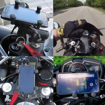 Motociklu Tālruņa Kamera Turētājs Navigācijas Spailes Kronšteins ar Regulējamu Yamaha R1 / R6 BMW-S1000RR Honda F5 CBR650F