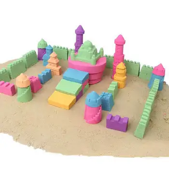 500g Dinamisku Smilšu spēles Rotaļlietas Burvju Mālu Formēšanas Krāsas Mīksta Gļotas Telpas Smilšu Piegādes Spēlēt Smilšu Modeli, Instrumenti, Antistresa Rotaļlietas