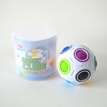 Radošā Spiedienā Burvju Varavīksne Plastmasas Bumbu Burvju Bumbiņas Puzzle Bērniem Izglītības Mācību Ātrums Kubi Rotaļlietas Bērniem Dāvanas