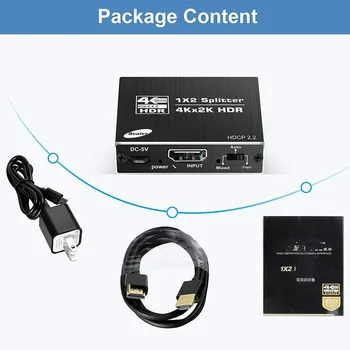 ANPWOO HDCP2.2 Krekinga Dekodera HDMI-savietojams 2.0 Izplatītājs 1 2 No 4K60 Tālummaiņas Scaler Ultra HD Atbalsta Audio HDCP Versija