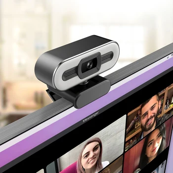 HD Webcam 1080P 2K Web Cam Ar Aizpildītu Gaismas Mikrofons, Grozāms DATORU, Dators, Laptop, Webcamera Youtube Tik Tok Video Ieraksts