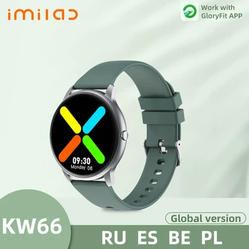 KW66 Smart Skatīties Vīrieši Bluetooth 5.0 Smart Aproce asinsspiediens, Sirdsdarbības Sporta Fitnesa Tracker IP68 Ūdensnecaurlaidīga SmartWatch