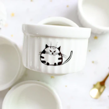 Gudrs Kaķis Keramikas Kūka, Pudiņš Plāksnes Shu Fulei Cep Bļodā Mērci Trauciņā Garšvielu Trauku Jaunums Plate