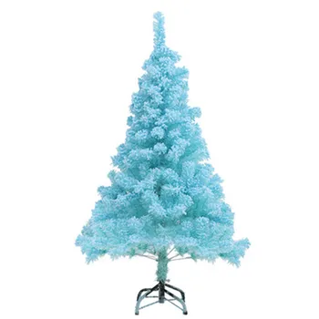 1pc Ziemassvētku Tiffany Blue Simulācijas Ciedra 0,6 m krītoša Sniega Flocking Ziemassvētku Eglīte Apdares Pakete Piegādes KK46