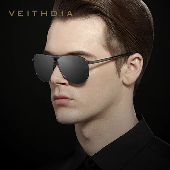 Veithdia 2019 Zīmola Dizaineru Modes Saulesbrilles, Vīriešu Polarizētās Spoguļi Saules Brilles Briļļu Accessorie Vīriešiem 3028