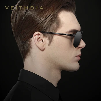 Veithdia 2019 Zīmola Dizaineru Modes Saulesbrilles, Vīriešu Polarizētās Spoguļi Saules Brilles Briļļu Accessorie Vīriešiem 3028