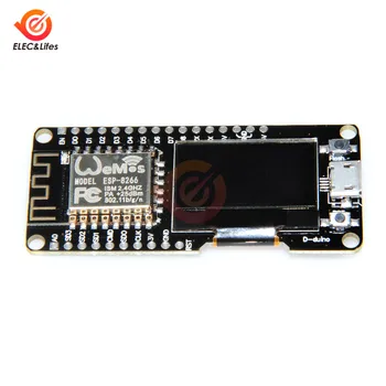 Par Wemos NodeMCU ESP8266 ESP-12F 0.96 collu OLED Displejs, WIFI Modulis Bezvadu CP2102 Attīstības padomes Micro USB Ieeja
