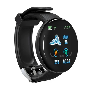 Fitnesa Smart Skatīties Modes Aproce Vīriešiem, Sievietēm Aproce asinsspiediens Passometer Tracker Ciparu Pulkstenis IOS Android D18 Jaunas