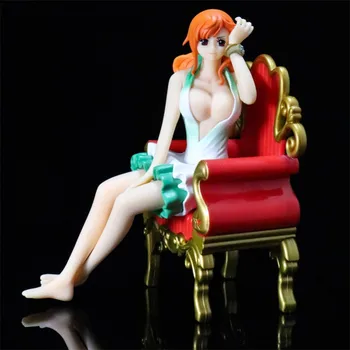 BWFC Anime VIENS Gabals Nami Girly Meitenes ar Dīvānu Krēsliem Sēž Ver Sexy Pvc Rīcības Attēls Kolekciju Modelis Rotaļlietas