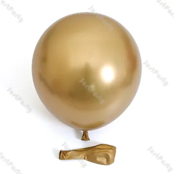 Chrome Silver Baloni Vainags DIY Valentīna Diena Apdare Matētā Melnā Balonu Arkas noteikt Chrome Zelta Ballon Kāzu Piegādes
